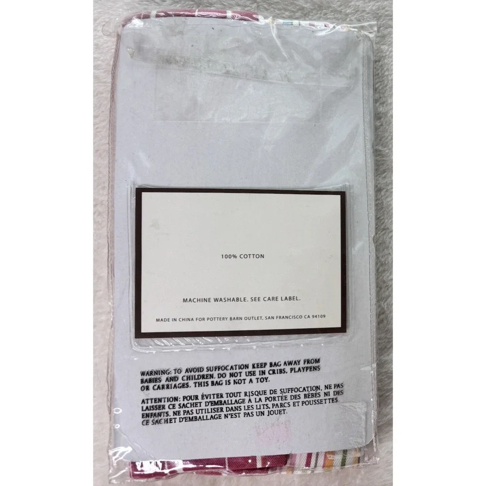 Pottery Barn Alex Stripe Sham 100% Cotton‎ Euro 26 x 26 NEW